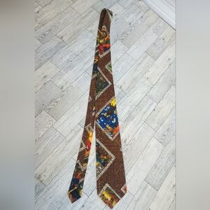 KAHALA CREATIONS USA Mens Neck Tie OS Floral Pointed Business Office Tropical